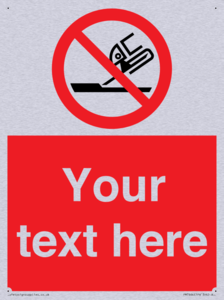 Custom prohibition Do not use for face grinding